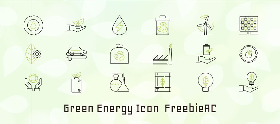 Green energy icon