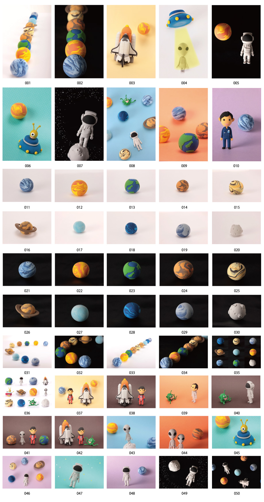 Clay Planets and Space Stock Photos