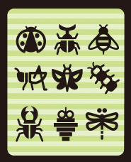 Vật liệu biểu tượng hình bóng côn trùng