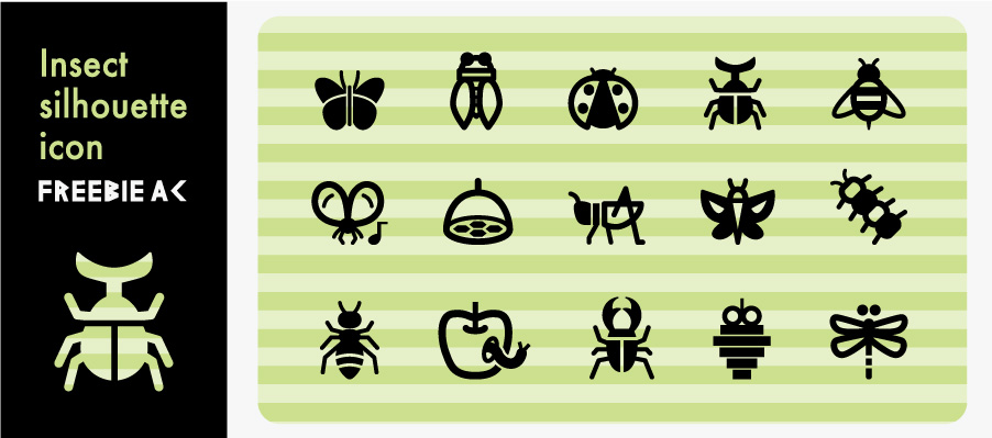 Insect silhouette icon