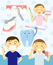 Dental examination illustration