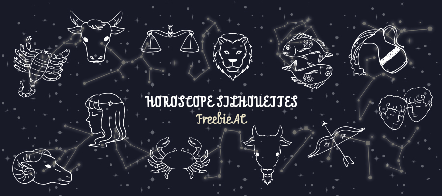 Horoscope Silhouette Material 無料素材ならフリービーac