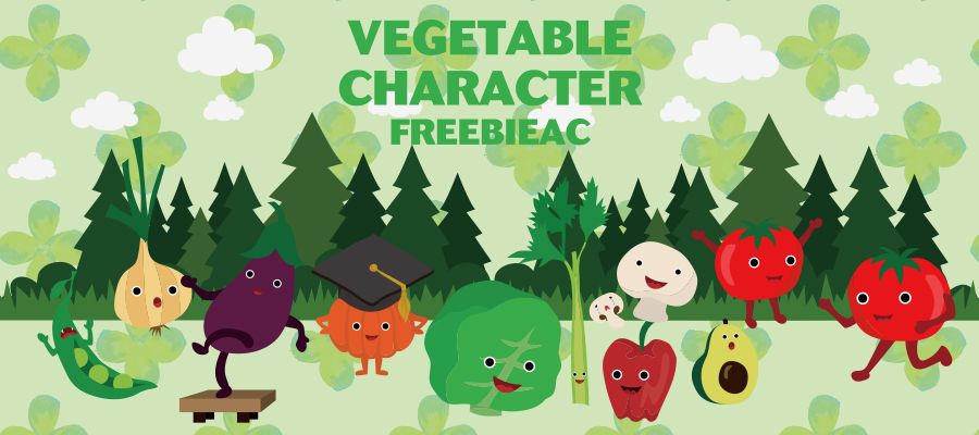 野菜キャラクターのイラスト 無料素材ならフリービーac