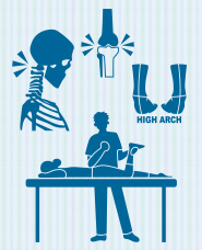 Osteopathy silhouettes
