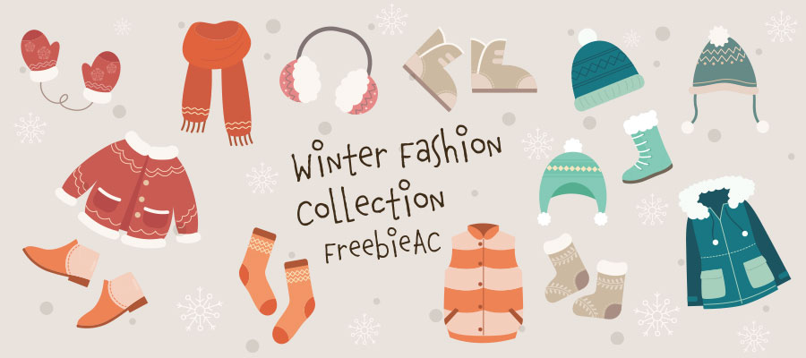 冬のファッションイラストコレクション 無料素材ならフリービーac