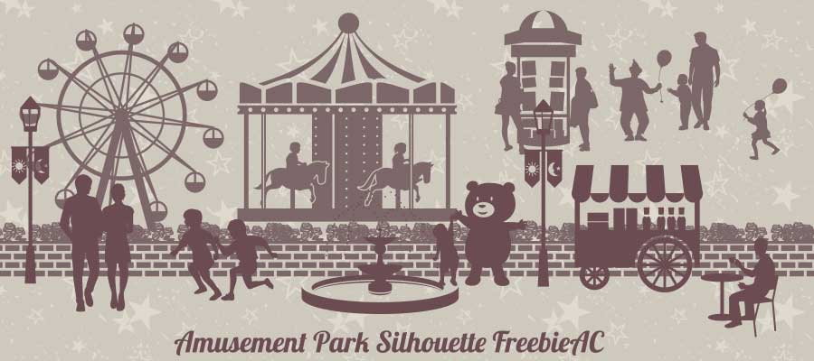 Amusement park / theme park silhouette