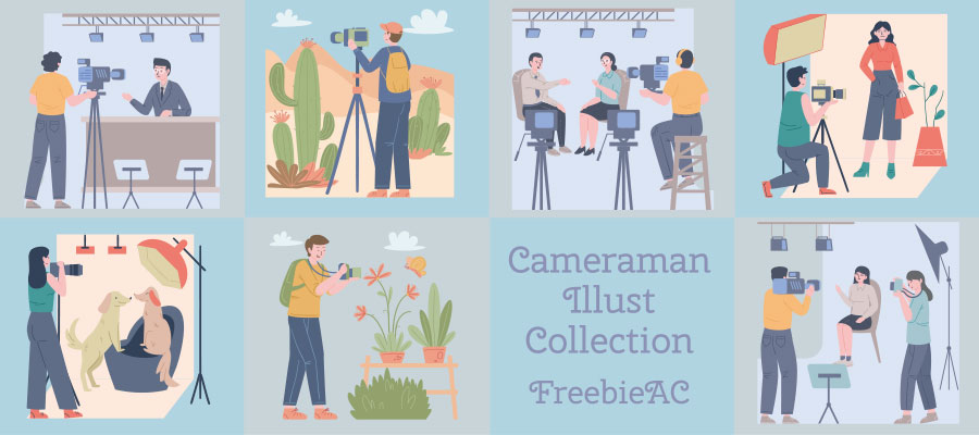 Cameraman Illustration Collection