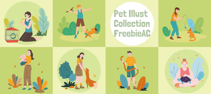Pet illustration collection