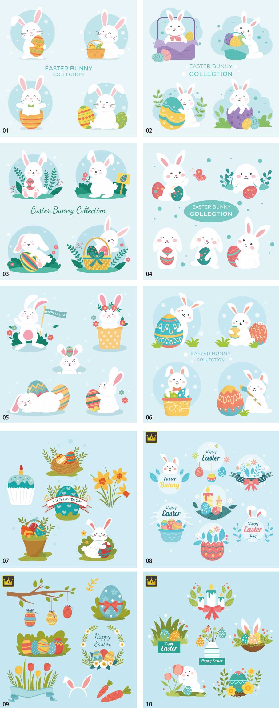 Easter illustration collection