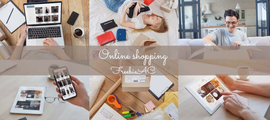 Online shopping photos