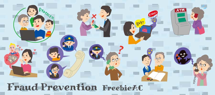 Illustration of crime and fraud prevention 