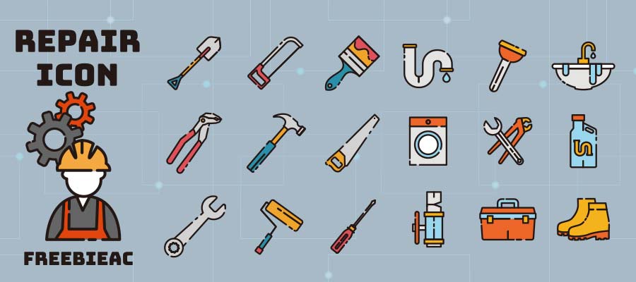 Repair icon collection