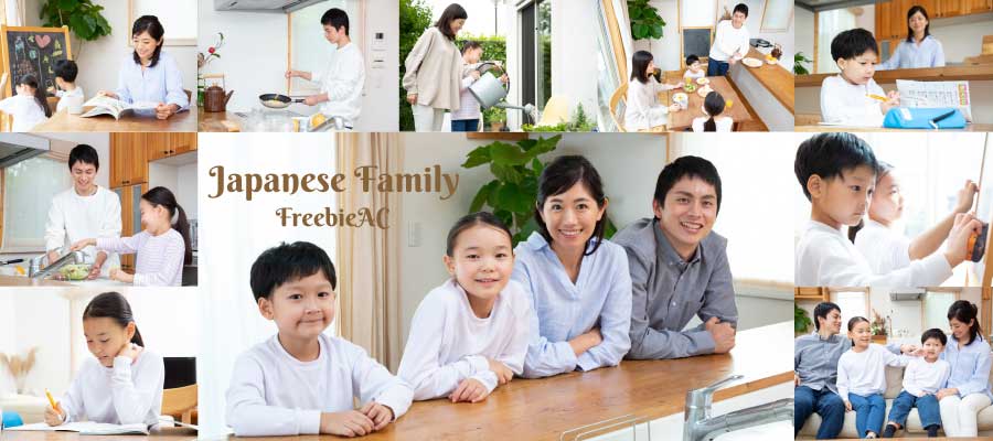 일본인 가족 사진