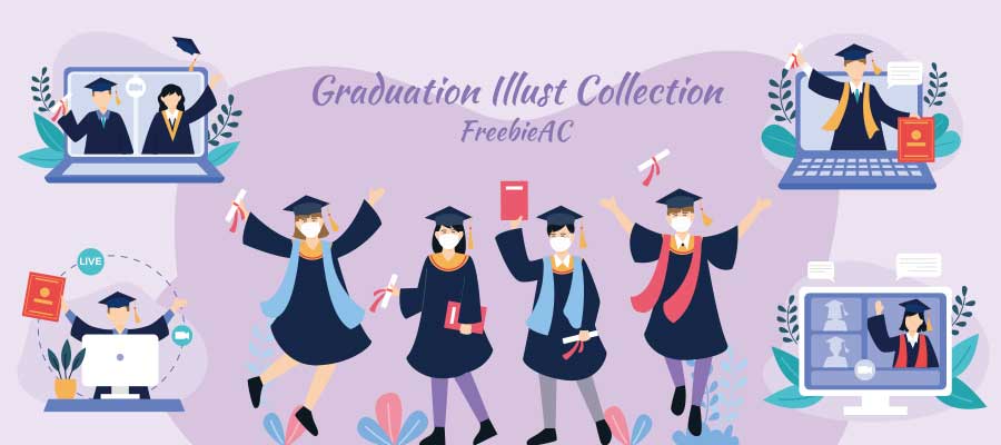 Graduation illustration collection