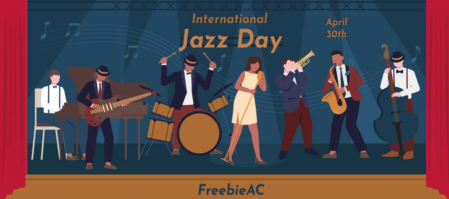 國際爵士樂日插圖