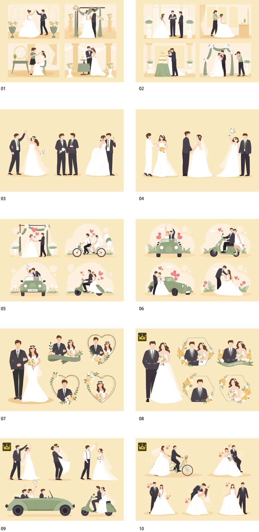 Bộ sưu tập minh họa đám cưới vol.2