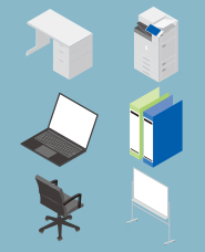Isometric office illustration
