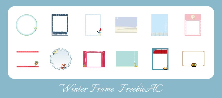 winter frame illustration
