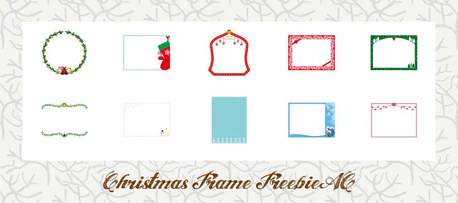 Christmas frame illustration