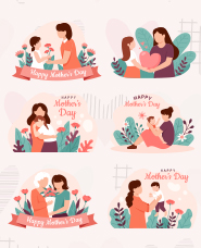 mother's day illustration collection