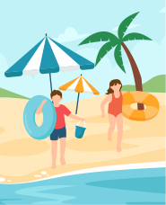 Children's summer vacation illustration collection