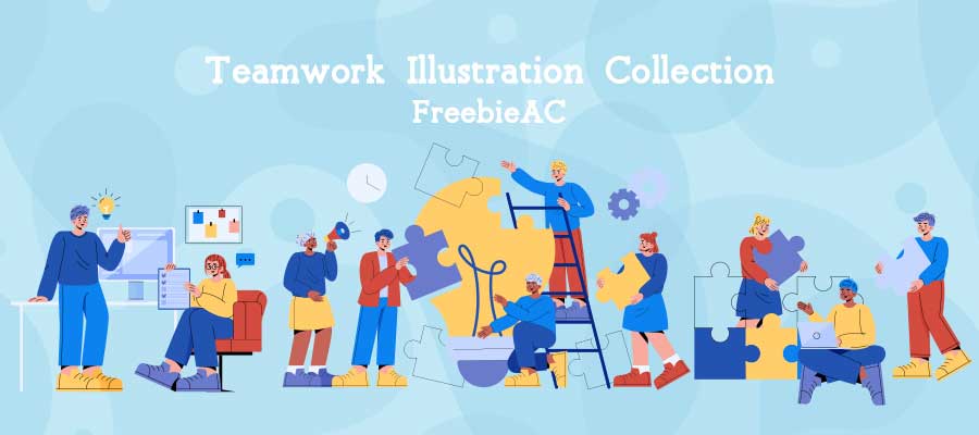 Teamwork illustration collection