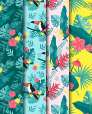 Tropical illustration pattern