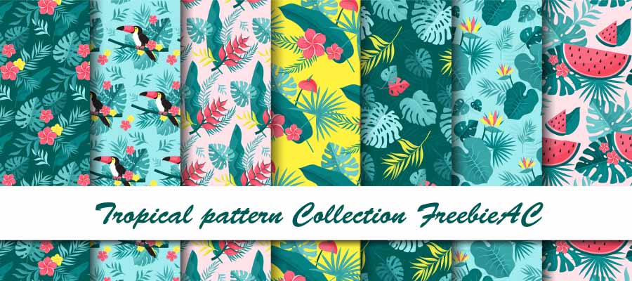 Tropical illustration pattern