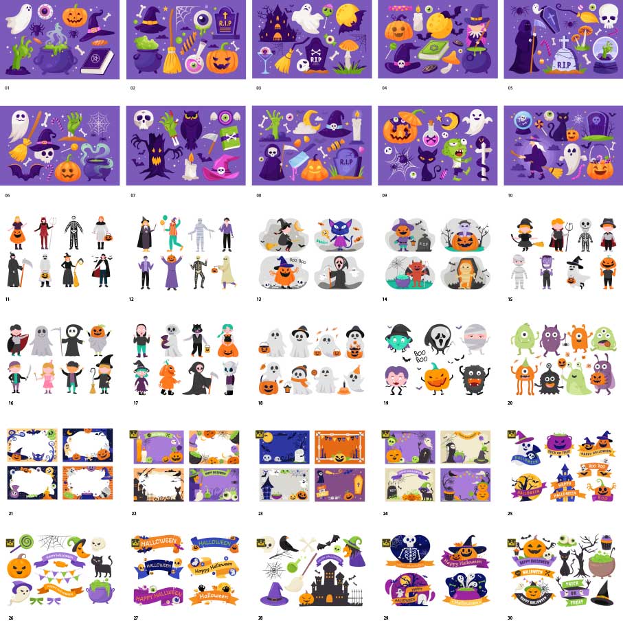 Halloween illustration collection vol.8