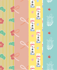 Shichigosan pattern illustration